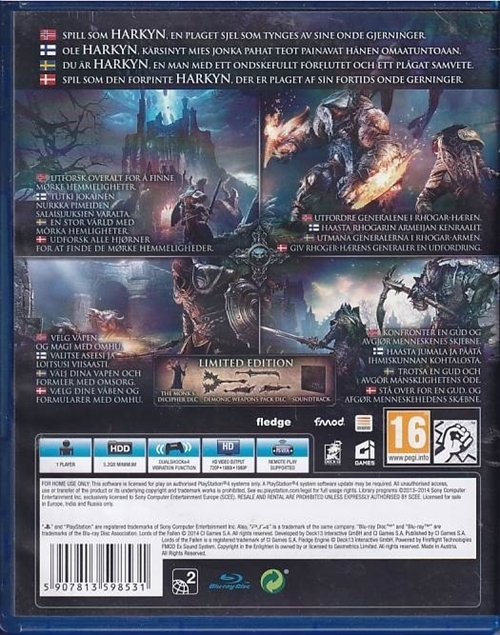 Lords of the Fallen - PS4 (B-Grade) (Genbrug)